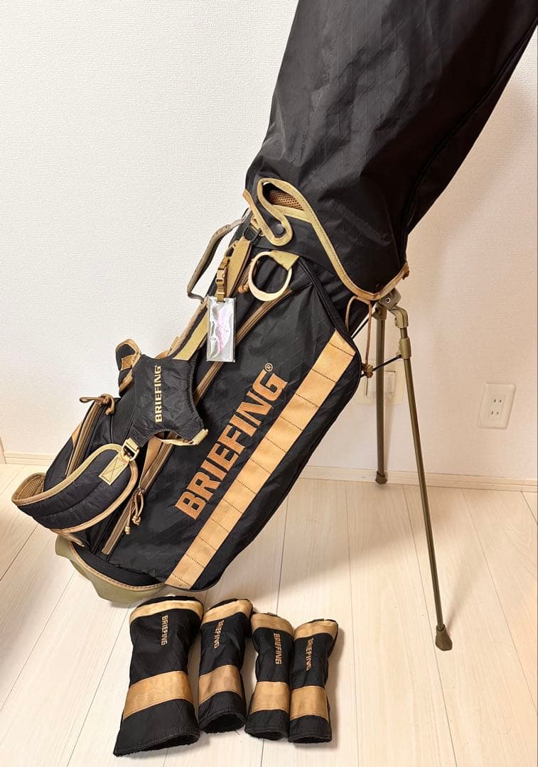 希少　ブリーフィングキャディバッグCR-04 カバー4点セット　BRIEFING