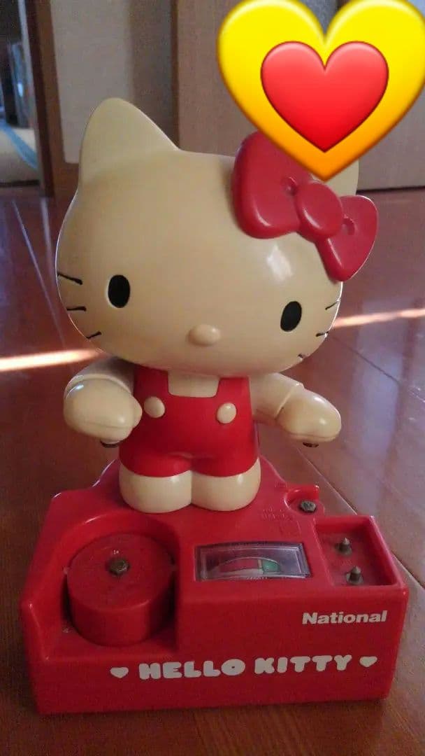 ●40年前のもの●ハローキティー電池測定器