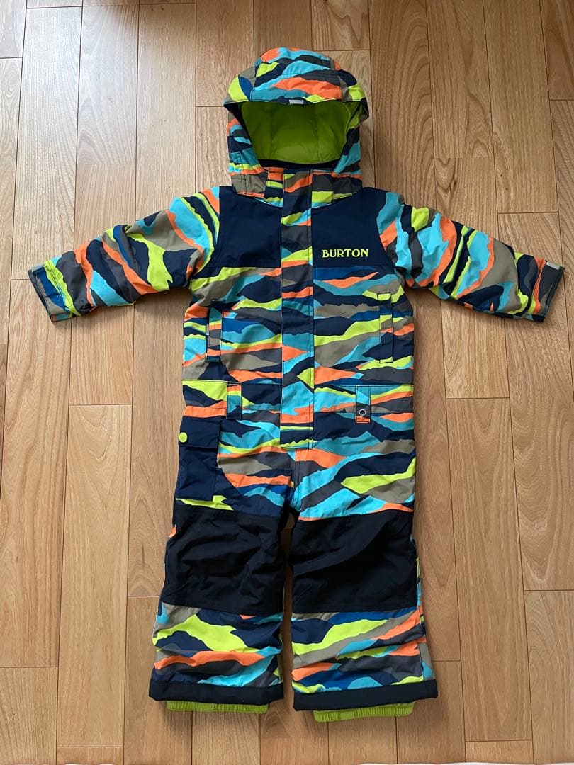 BURTON 子ども用スノーボードウェア カラフル迷彩　2T　90〜100cm