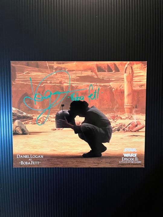 スターウォーズ ボバフェット ダニエルローガン直筆サインポートレート