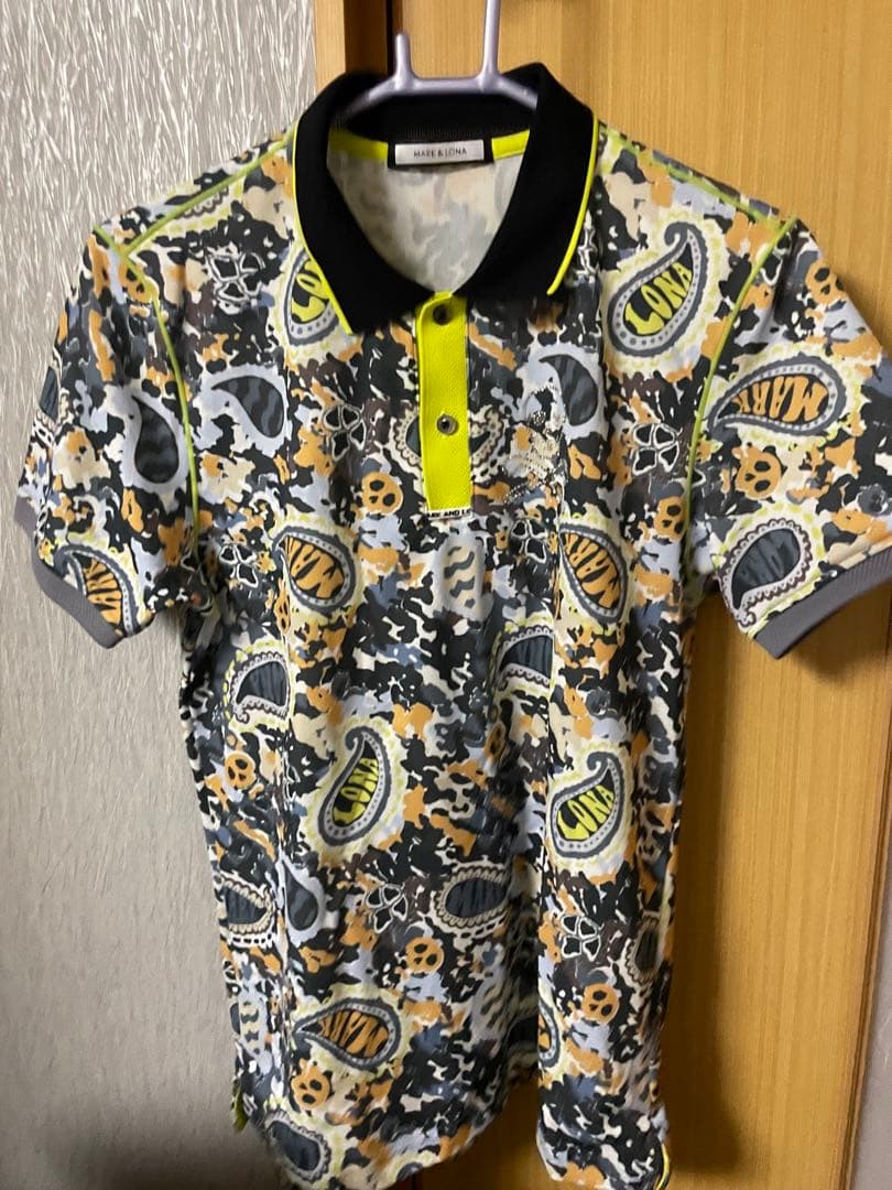 マークアンドロナ　カモフラージュ柄ポロシャツ サイズ46