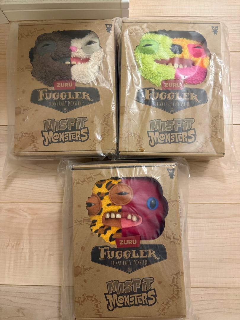 【日本未発売】ZURU Fuggler Misfit Monsters 3体