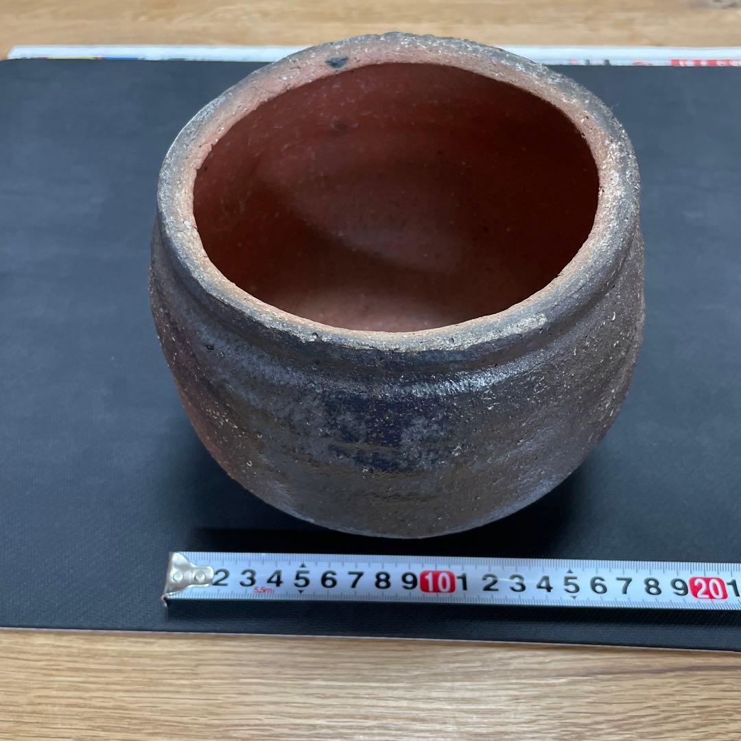 中川伊作　知花南蛮焼き　花いけ　水指