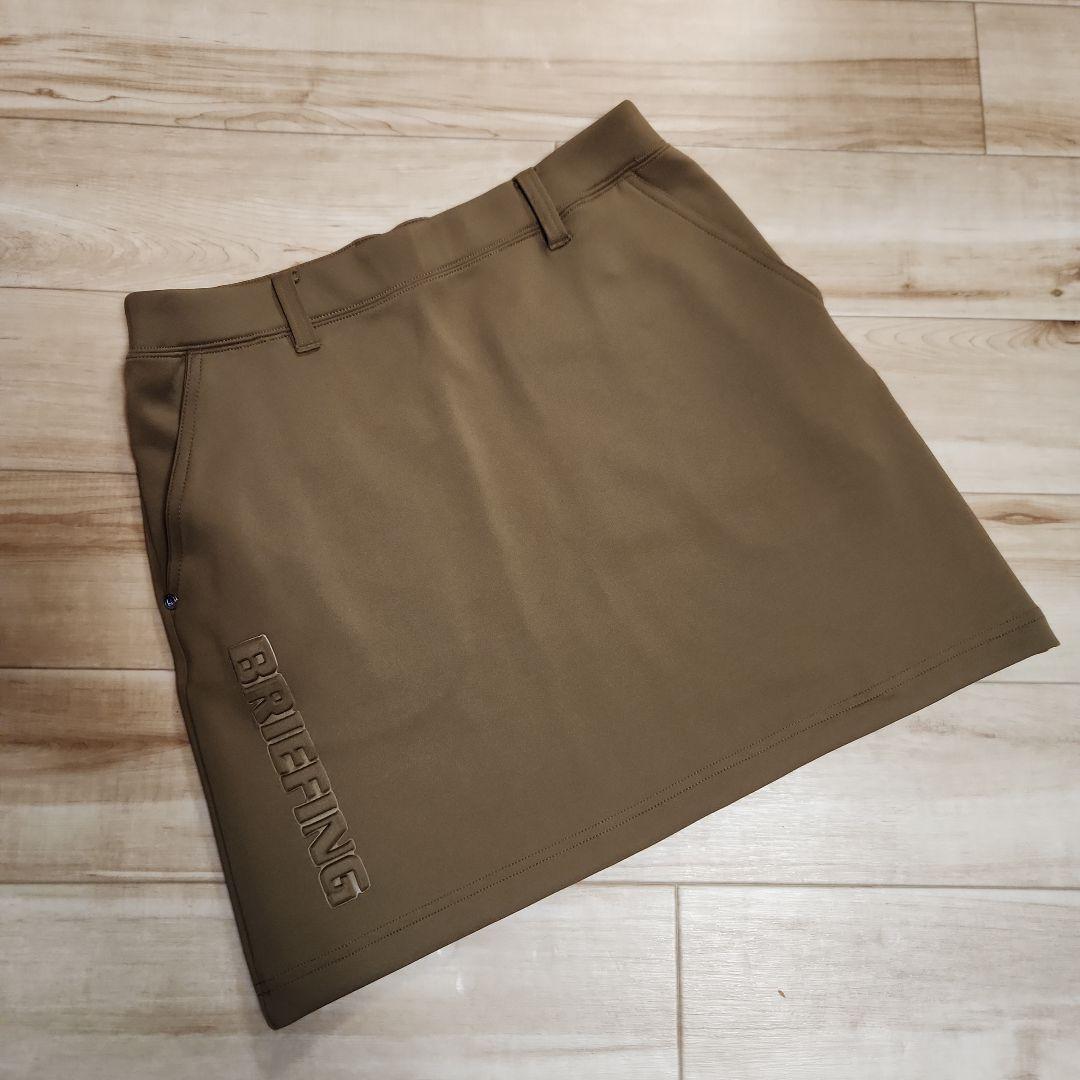 美品✦BRIEFING✦3D LOGO スカート✦ コヨーテ✦ S