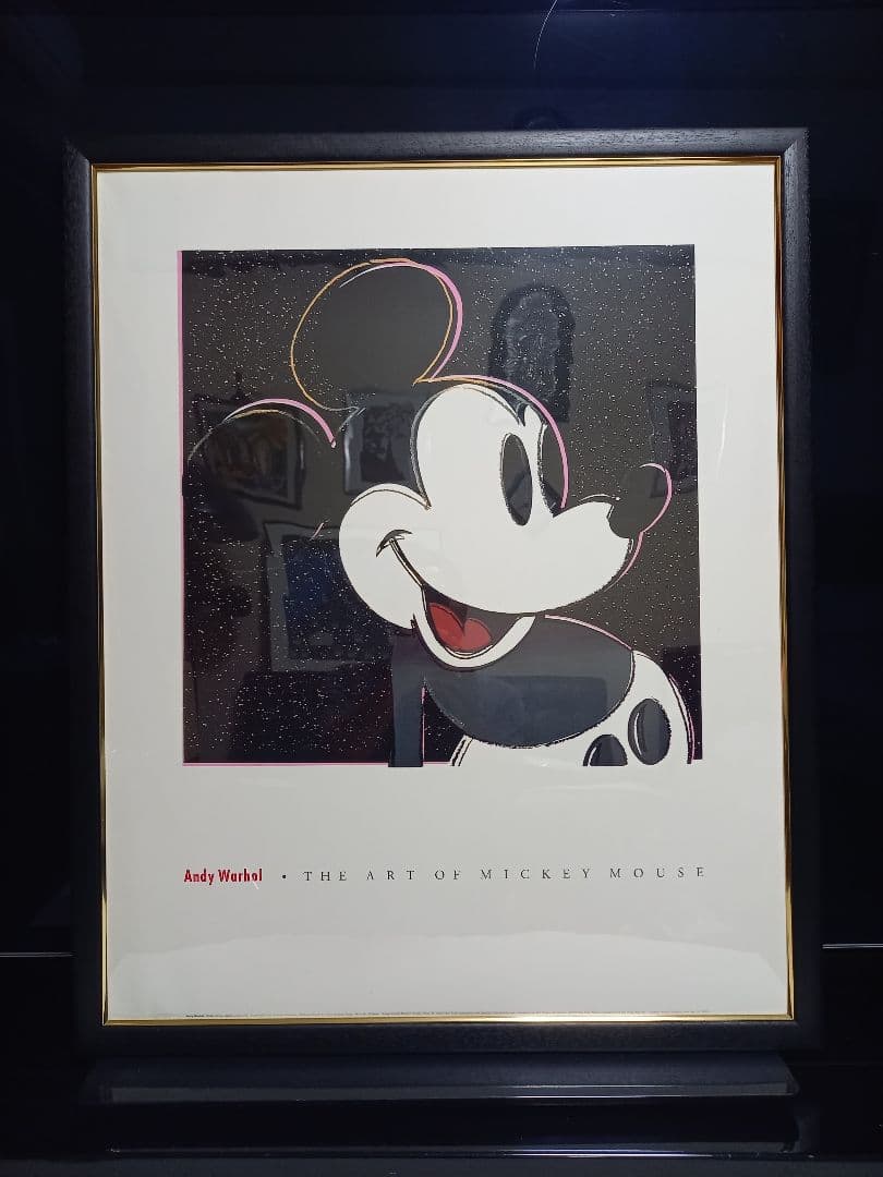 希少　1993年　アンディ　ウォーホル　ミッキーマウス　ポスター　公式フレーム