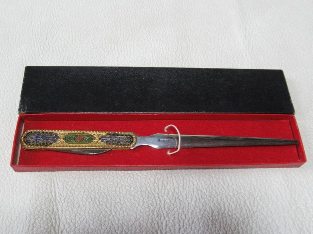 未使用1960年代共箱◆藤本保広 東京ナイフ YAX刻印 ペーパーナイフ+ナイフ