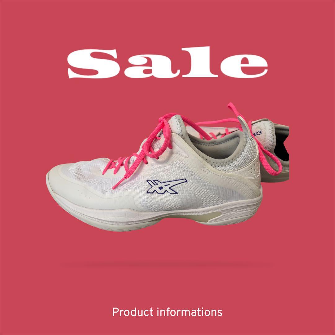 【美品】asics GLIDE NOVA FF3/グライドノヴァFF3レア白/紫