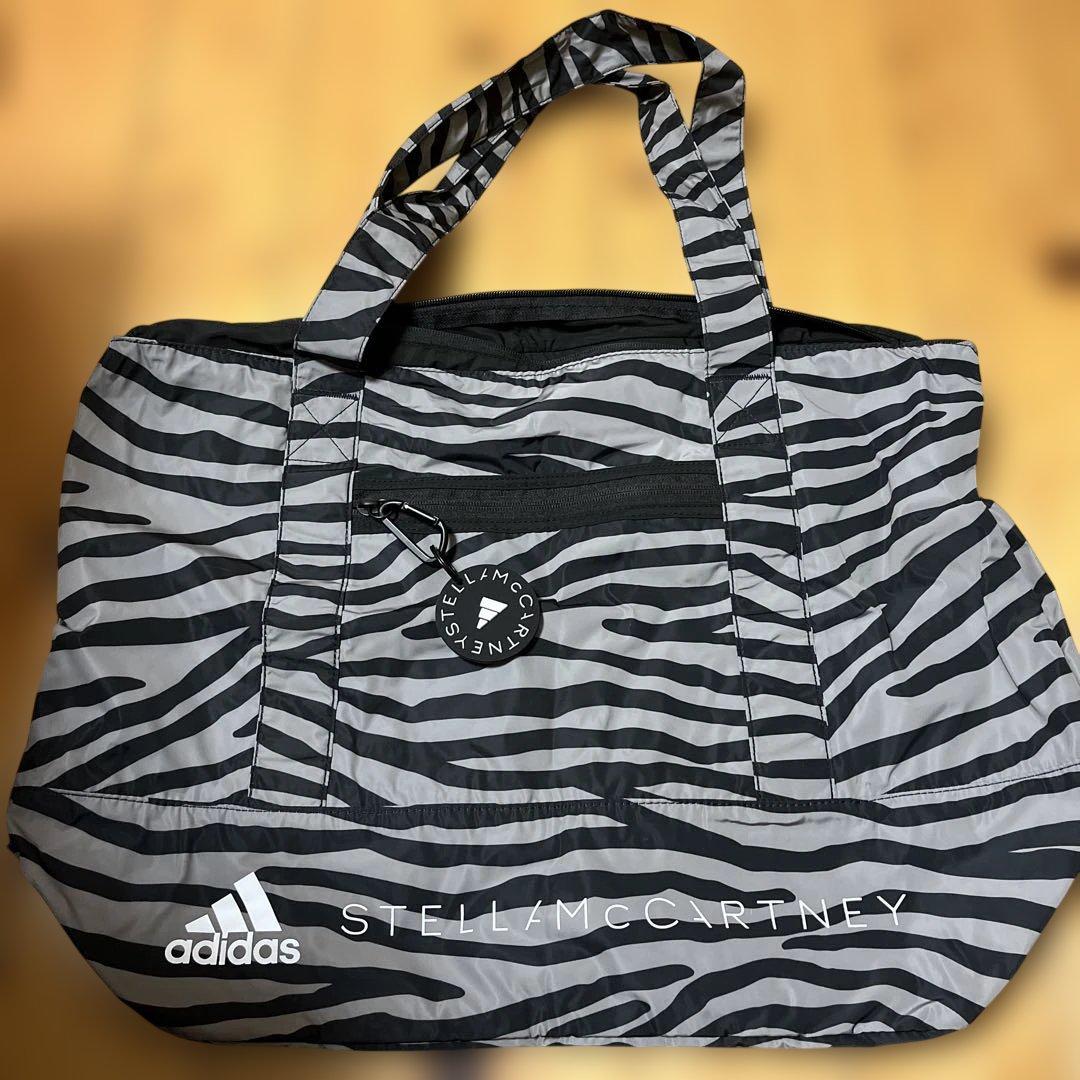 adidas STELLAMCCARTNEY ゼブラ柄トートバッグ
