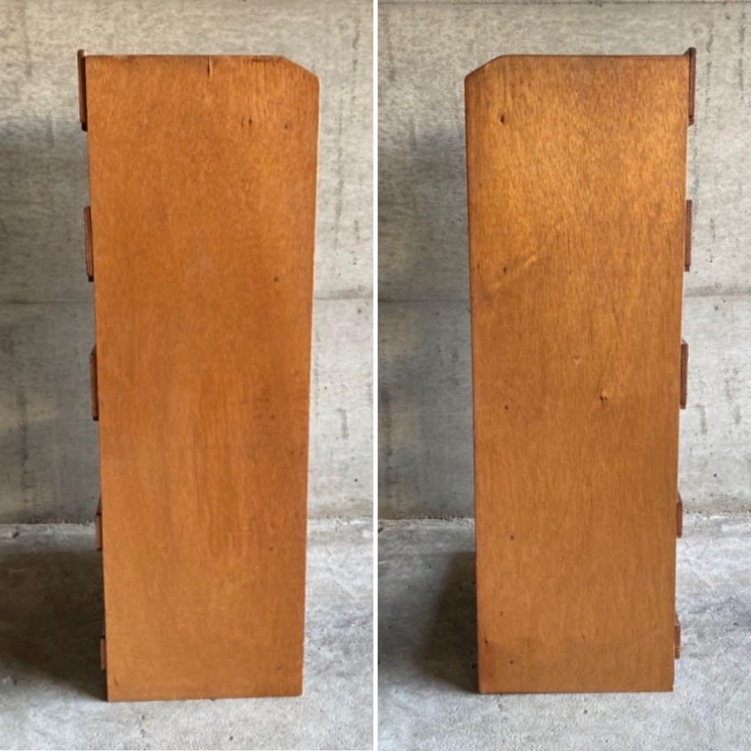 オープンシェルフ ラック 本棚 飾り台 置物台 5段 木製 家具 昭和 レトロ