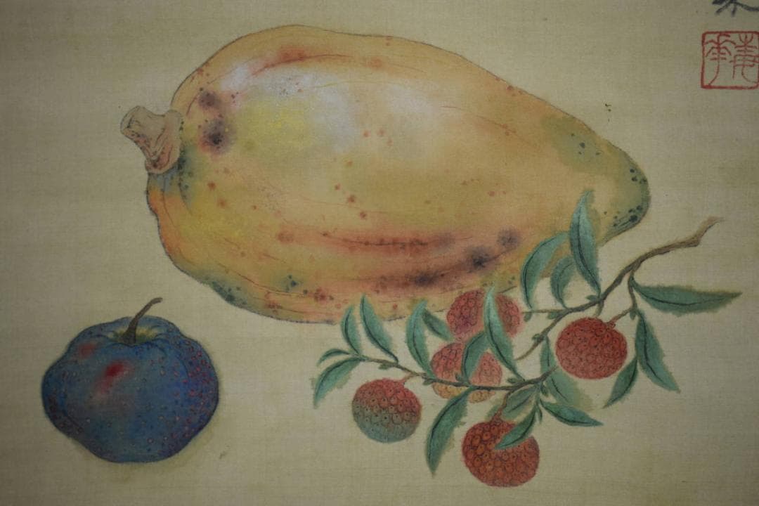 不詳/作者不詳/舶来弥果/布袋屋掛軸HH-434