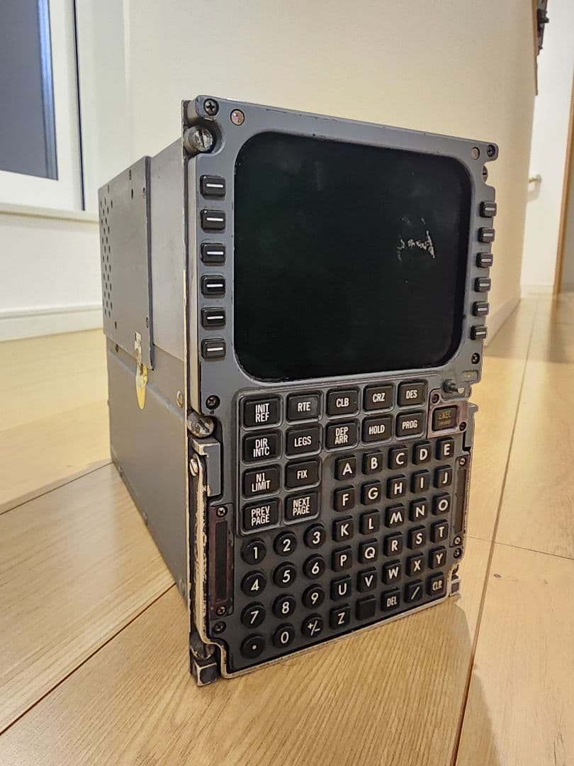 【希少 実物部品】ボーイング B737-300 MCDU 航空機コックピット部品
