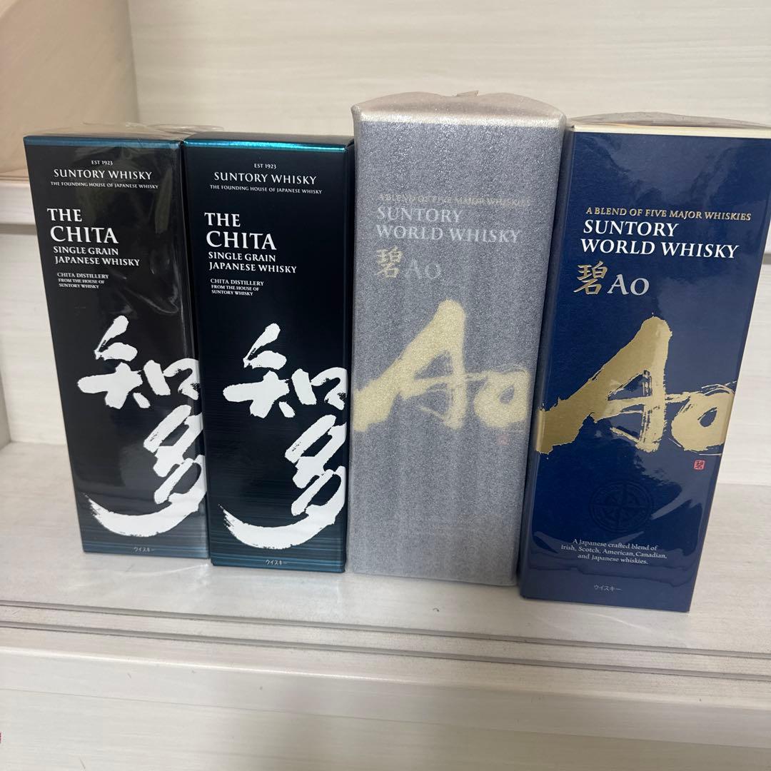 サントリー ワールドウイスキー 碧 Ao 知多4本セットセット 箱あり