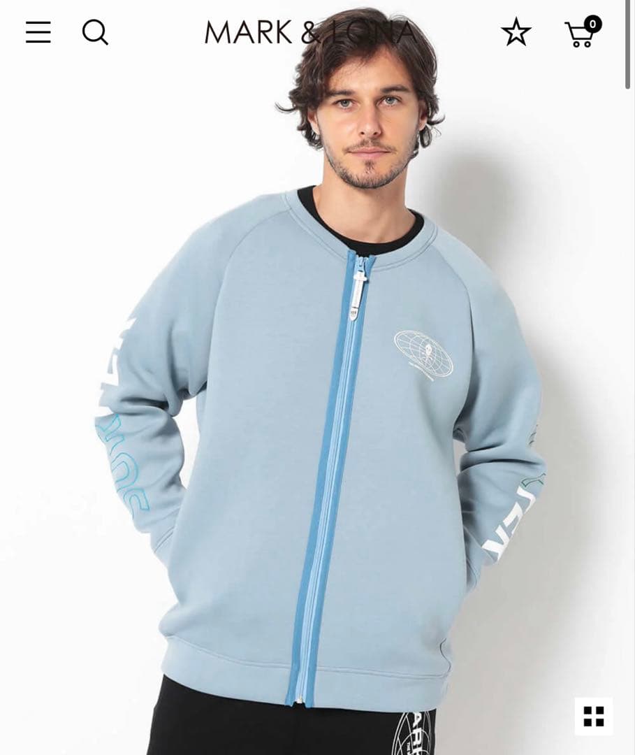 MARK&LONA Sponge Zip 48 ダンボールトップス