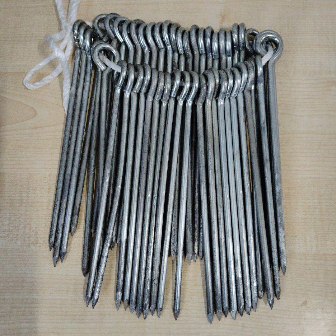 値下げ　金属製テントペグ 50本セット 約20cm