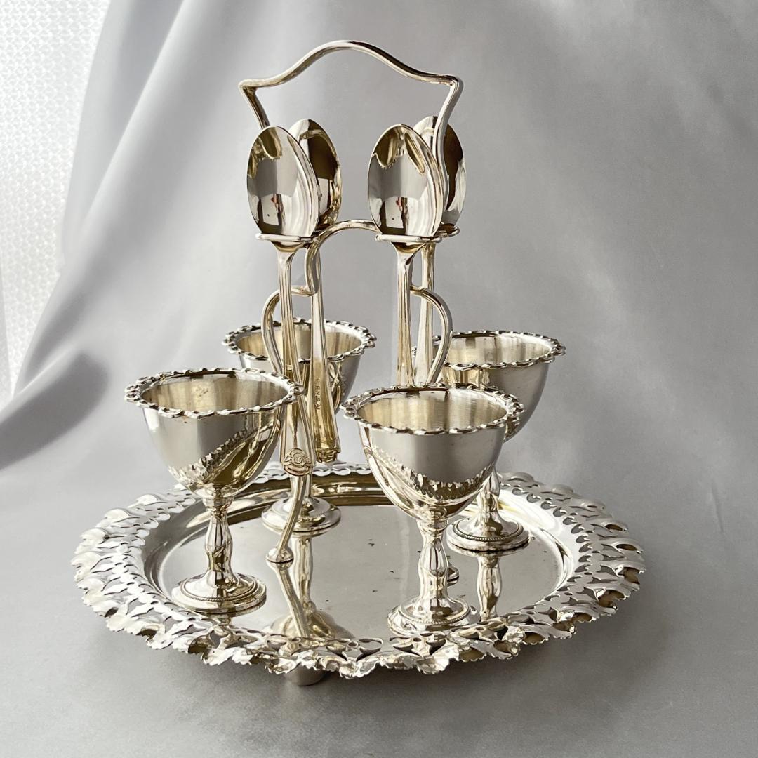 【Armour Silver Co】 エッグセット エッグカップ / スタンド