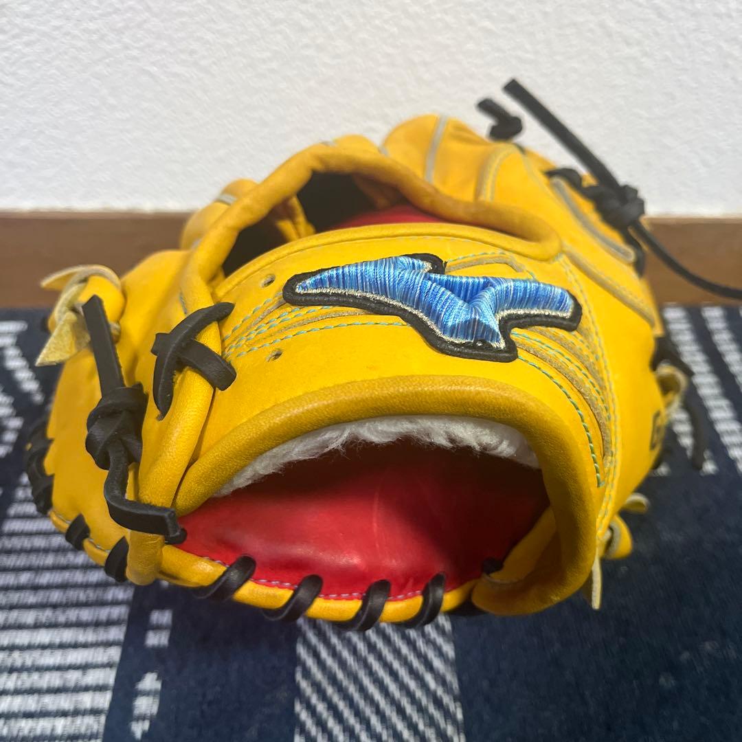 ミズノ　グローバルエリート　軟式　ダイバーシティブルー　右投げ　内野手用　訳アリ