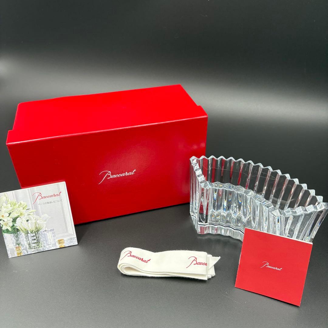 未使用 保管品 バカラ ミルニュイ ベース 185 花瓶 箱付き