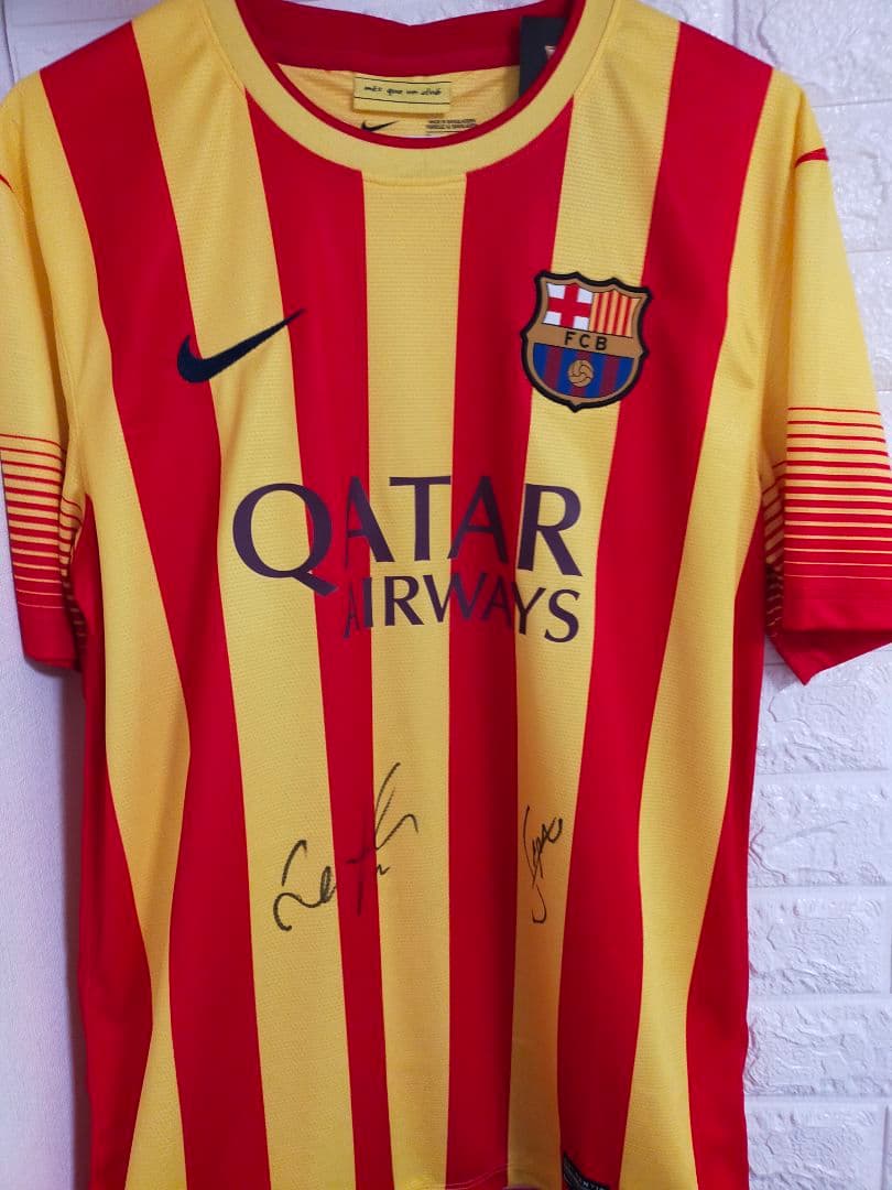 【新品未使用】ブスケツ ラフィーニャサイン　バルセロナ 当時物　Mサイズ　レア物