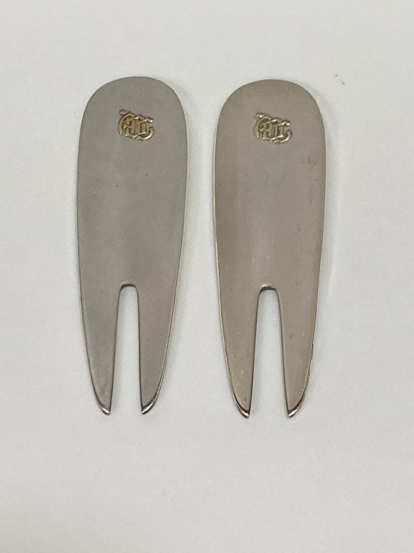 ゴルフ　グリーンフォーク SILVER 銀製　2枚　vintage