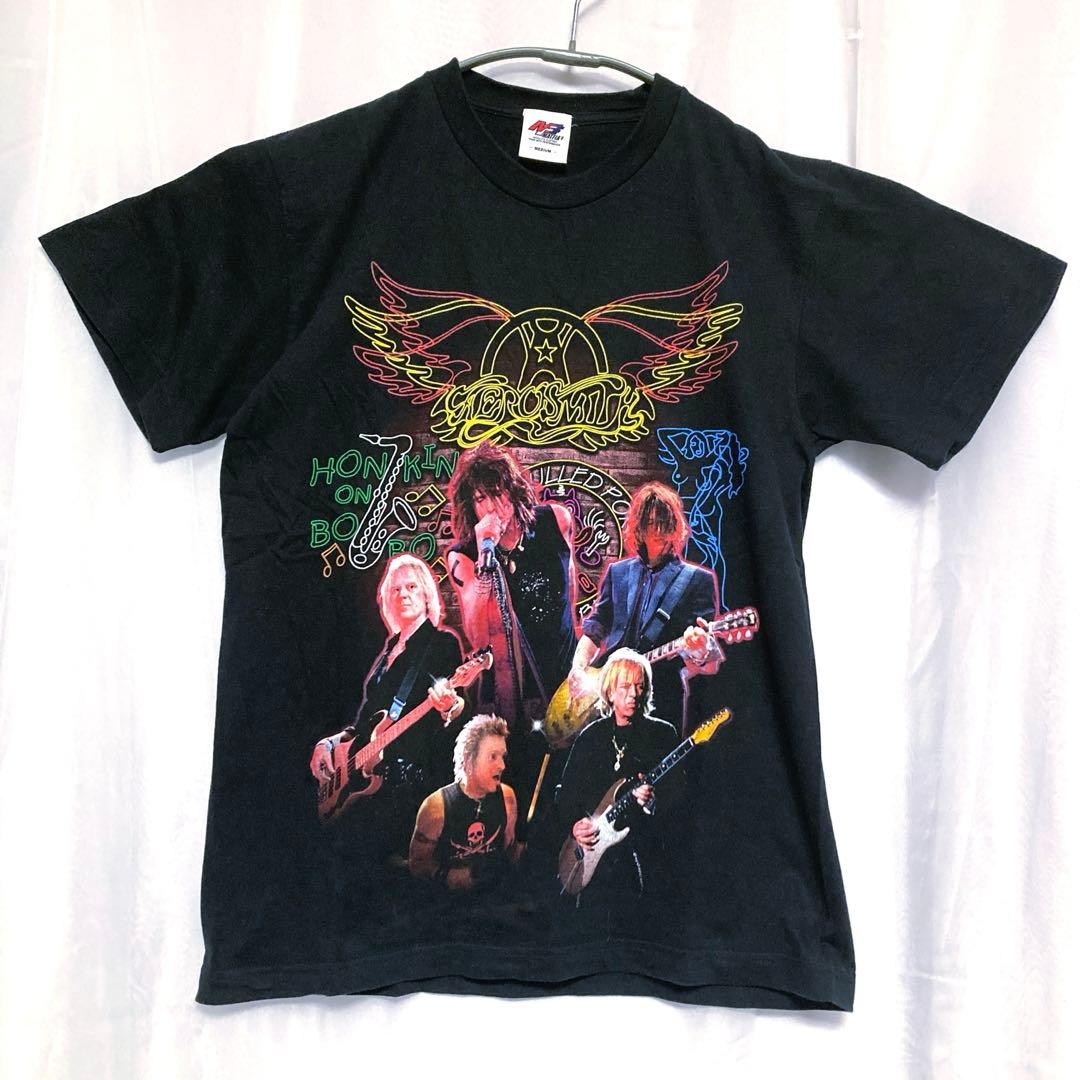 00s ビンテージ エアロスミス 黒 Tシャツ M
