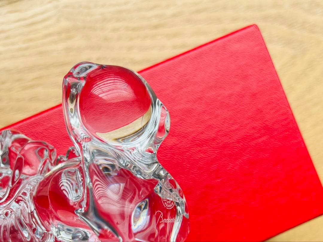 【新品未使用】バカラ / Baccarat クリスタル ドラゴン 置物　龍