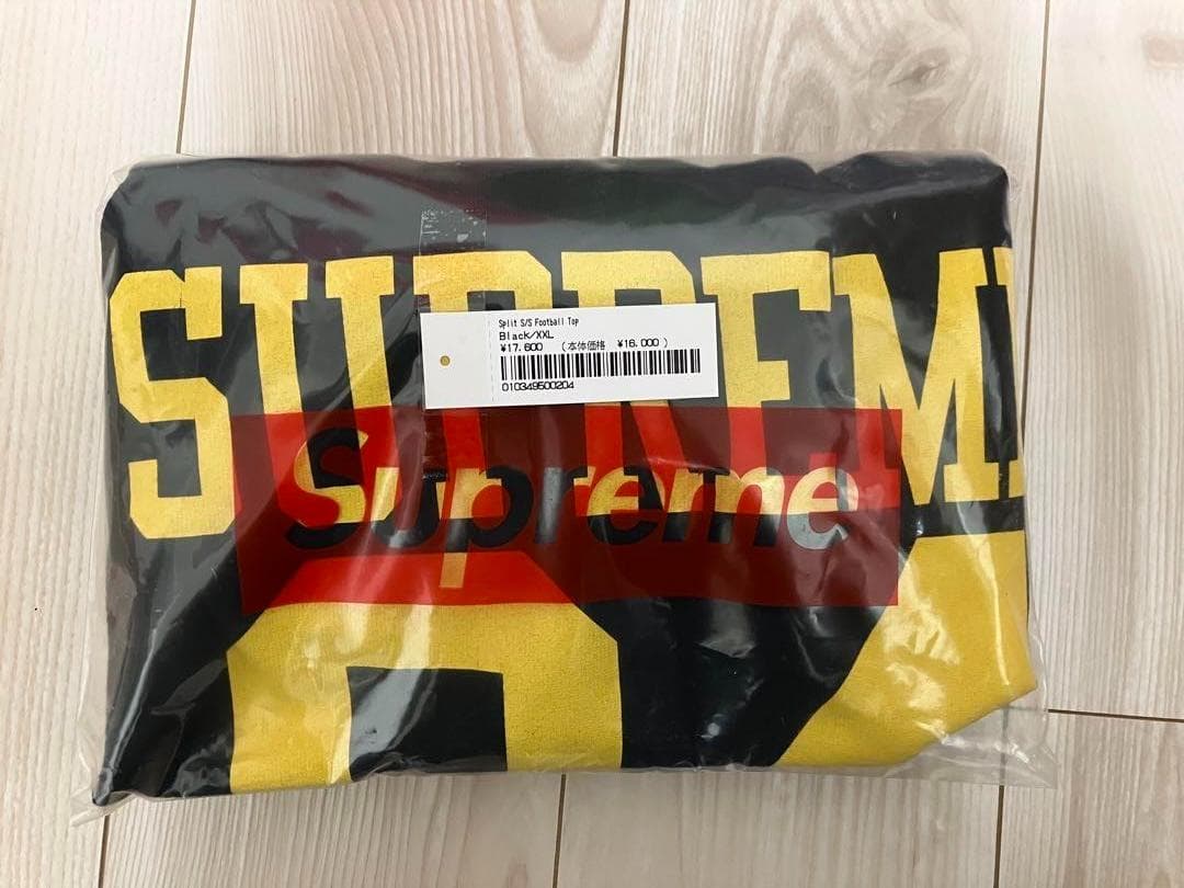 シャツ Supreme Split S/S Football Top XXL Black