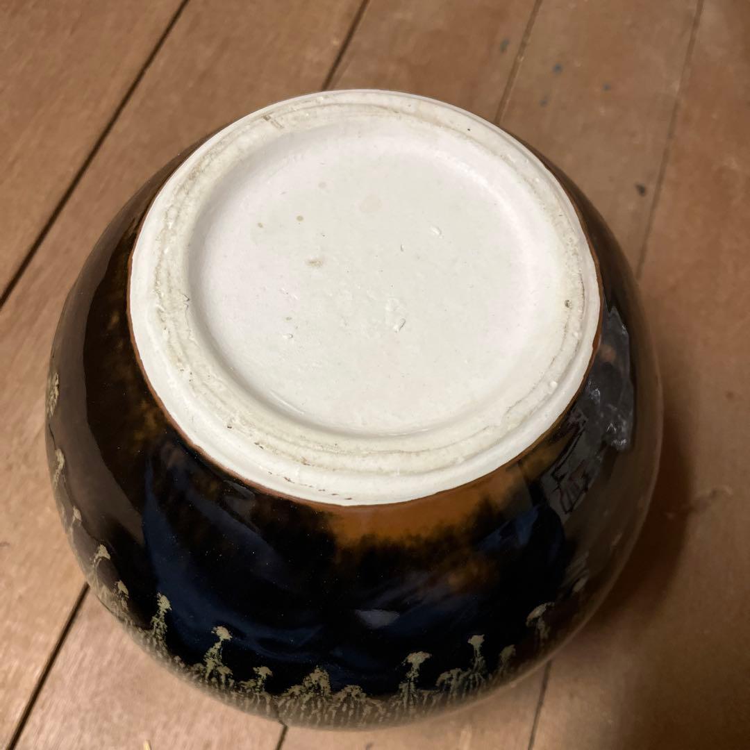 中型 漆器 椀 緑と黒のグラデーション