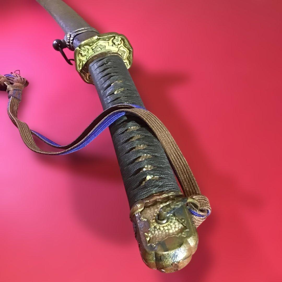 陸軍大尉軍刀　拵　刀緒付　繋ぎは木製　ケルト