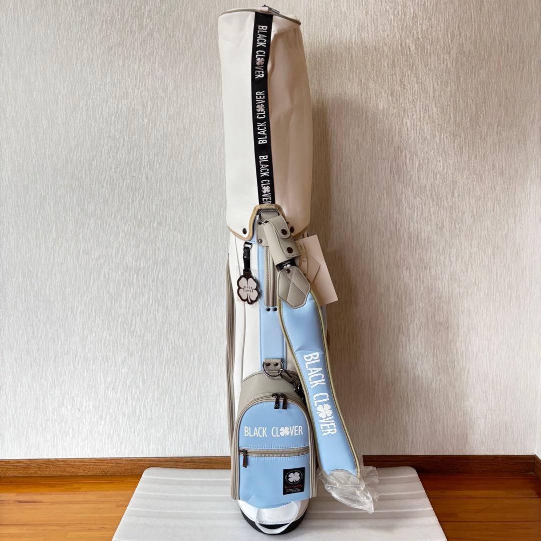 ブラッククローバー／キャディバッグ／BA5PNC01 ホワイト・ライトブルー