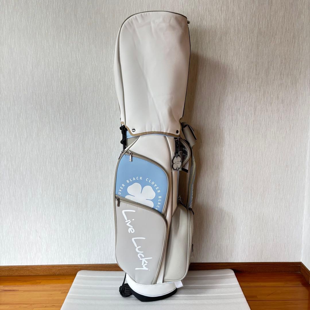 ブラッククローバー／キャディバッグ／BA5PNC01 ホワイト・ライトブルー
