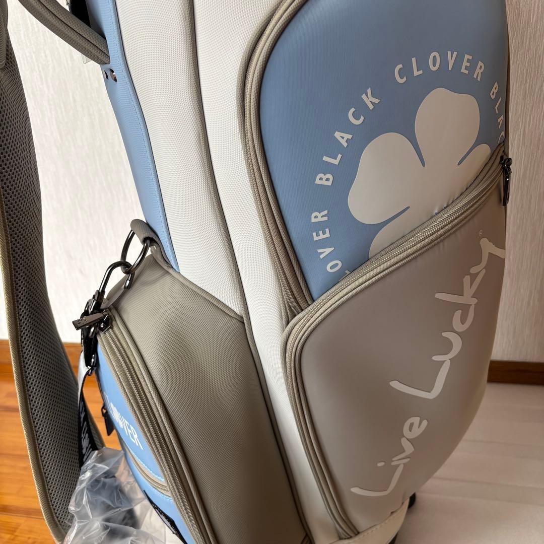 ブラッククローバー／キャディバッグ／BA5PNC01 ホワイト・ライトブルー