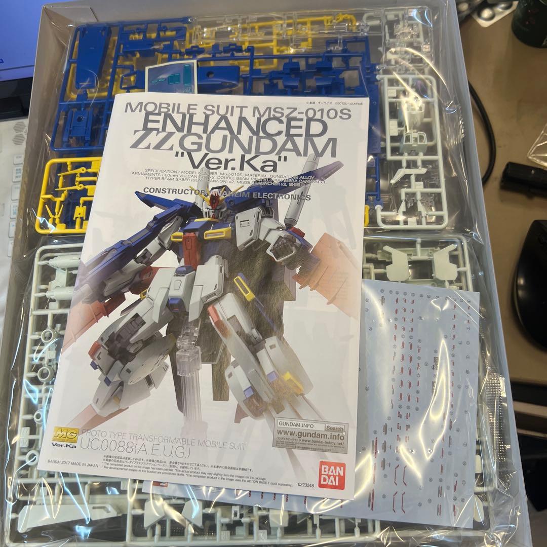 新品中身未開封　MG 1/100 強化型ダブルゼータ ZZガンダム Ver.Ka