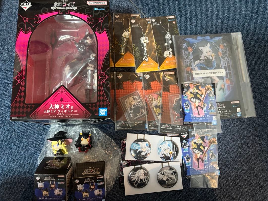 一番くじ　ホロライブ　大神ミオ　フィギュア　アクリルチャーム