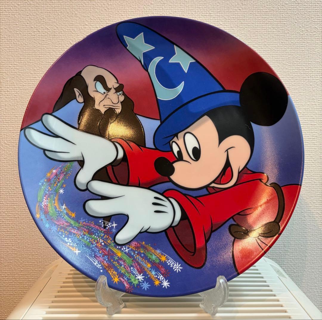 2000枚限定品 ミッキーマウス 魔法使い 絵皿