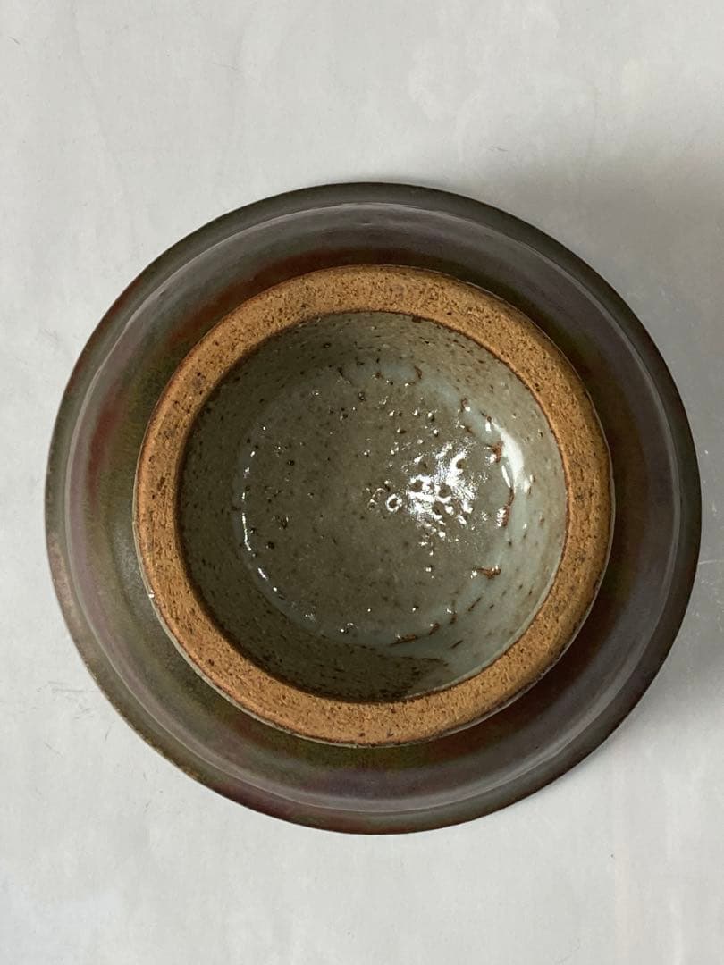 ♦民藝 ぐい呑み 益子焼 濱田庄司 柿釉 酒器 昭和時代初期 古美術 骨董品