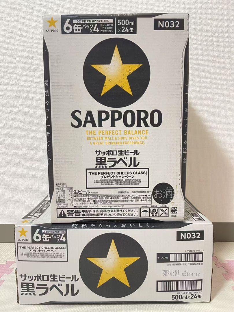 エビスビール500ml 2箱セット（計48缶） (10500/2箱)
