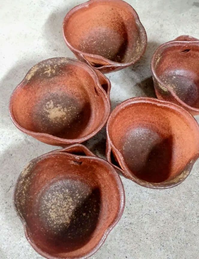 年代物 窯焼き アンティーク 先代 高橋楽斉 信楽焼 食器 骨董品 昭和レトロ