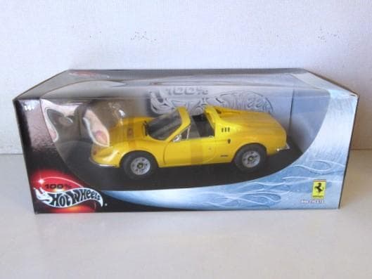 特価 Hot Wheels 1/18 フェラーリ Dino246GTS イエロー