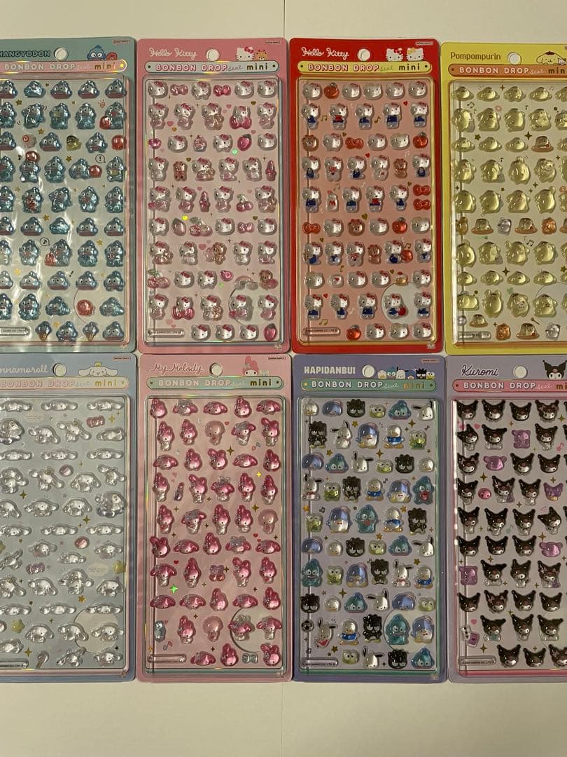 【正規品 未開封】ボンボンドロップシール サンリオミニ 8種 コンプリート