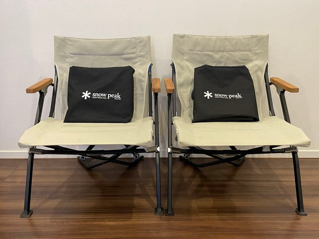 スノーピーク ローチェアショート　アイボリー2脚セット