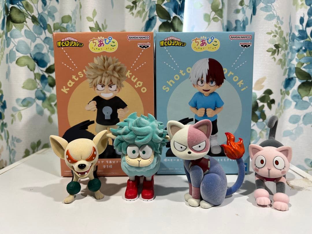 開封済】僕のヒーローアカデミア Fluffy Puffy4体＋未開封ちあぴこ2体