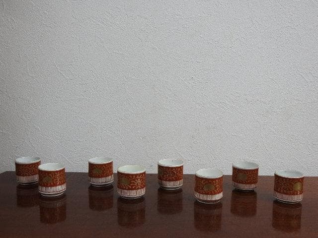 伊万里焼　猪口　８客　M693