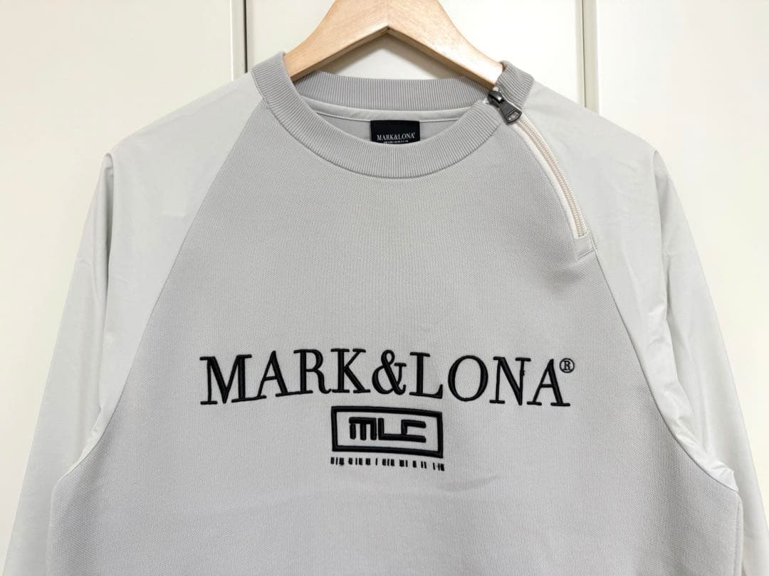 マーク＆ロナ トップス コンビネーションプルオーバー ライトグレー