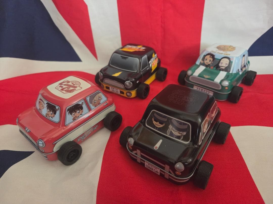 ミニクーパー　ブリキ４台★鬼滅の刃　名探偵コナン　闇の組織　限定★ローバーミニ