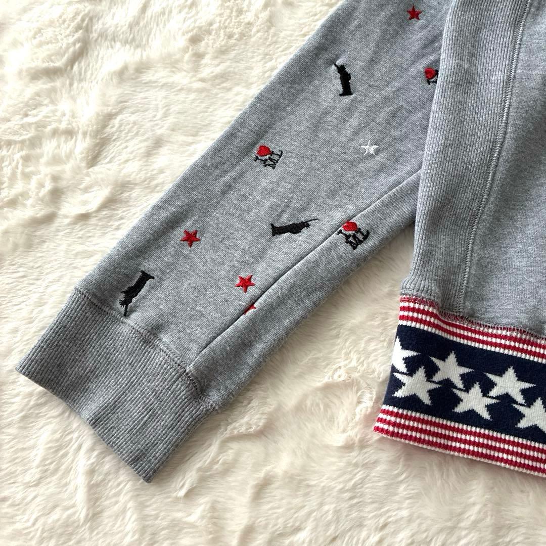 美品✨マークアンドロナ スカル プリント スウェット ゴルフウェア トレーナー