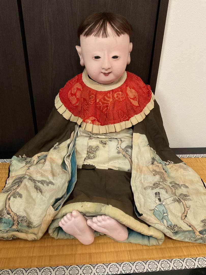 明治時代　明治抱き人形　抱き人形　超大型78㎝　雛人形　ひな人形　市松人形