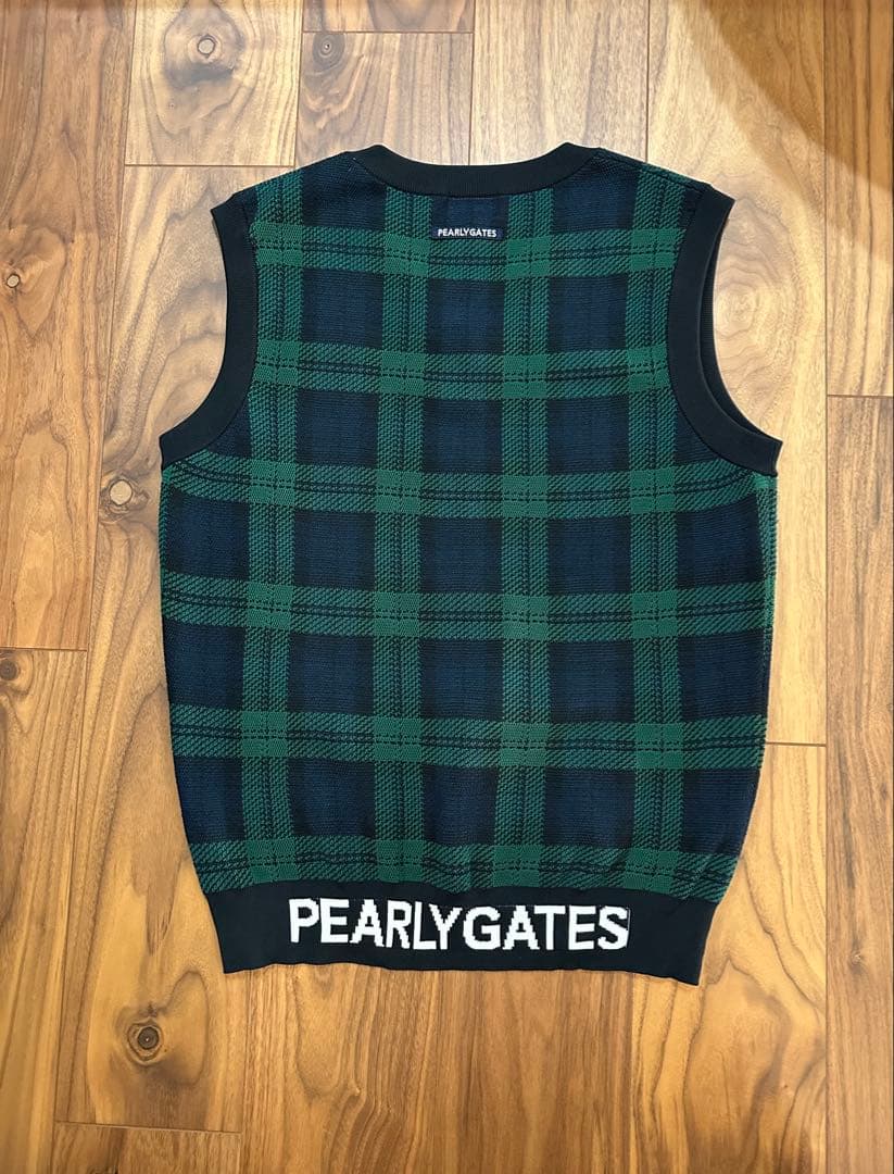 パーリーゲイツ　ベスト　サイズ５　ブラックウォッチ　メンズ