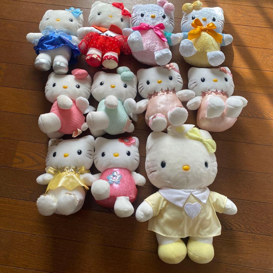 ハローキティ ぬいぐるみ マスコット 大量 まとめ売り 11点セット