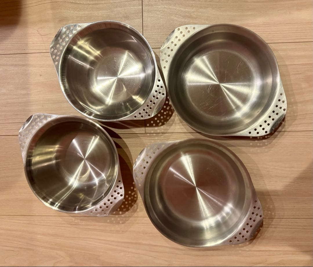 ユニフレーム　キャンプボール×2 キャンププレート×2