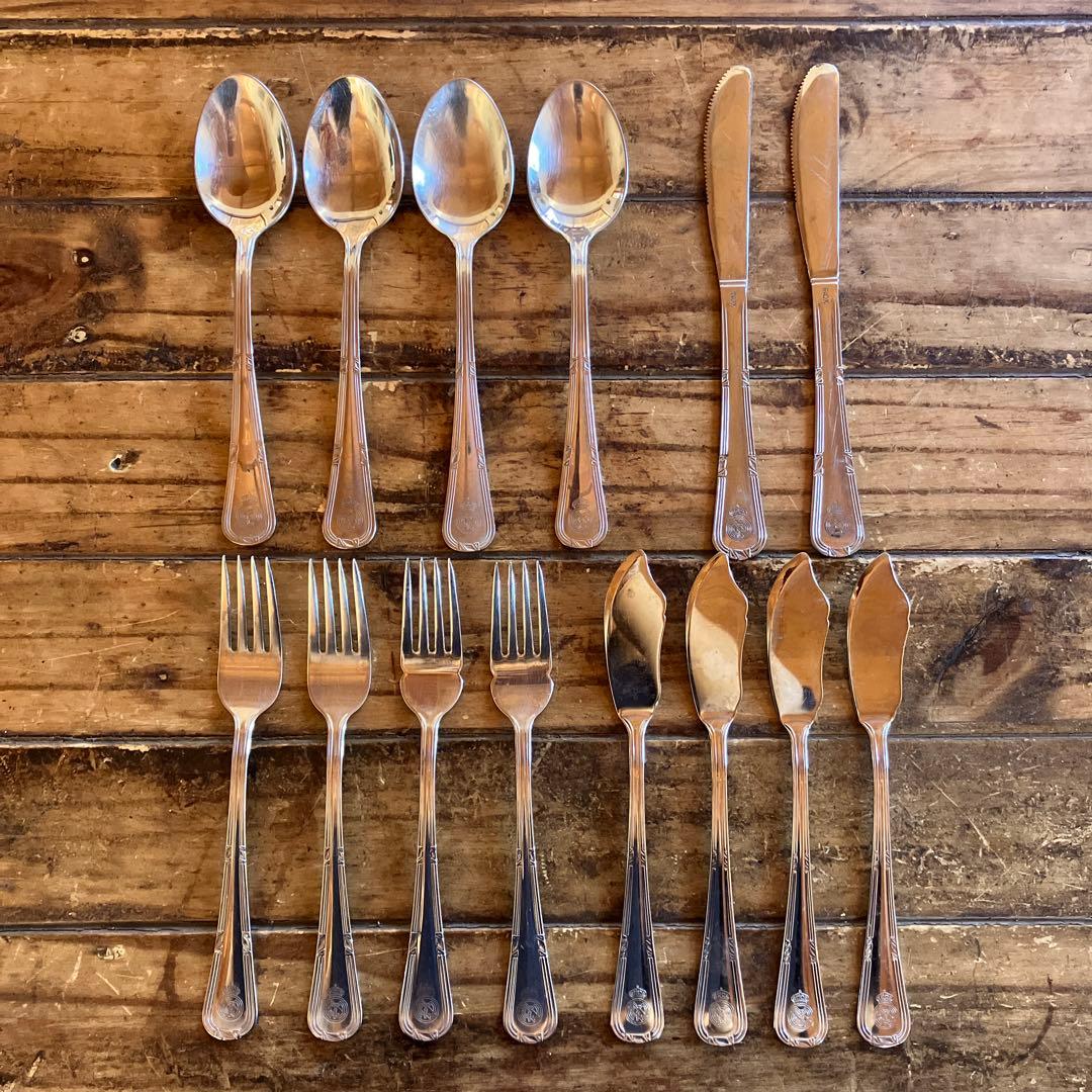 希少 レアルマドリード 1998 CL優勝 記念カトラリーセット（箱なし・美品）